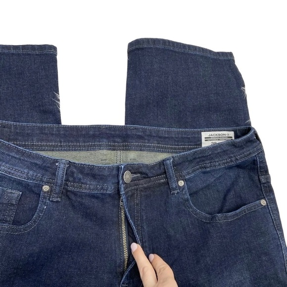 Buffalo by David Bitton Jackson-X straight dark wash blue jeans Men’s Sz 38 x 30 - Picture 4 of 8